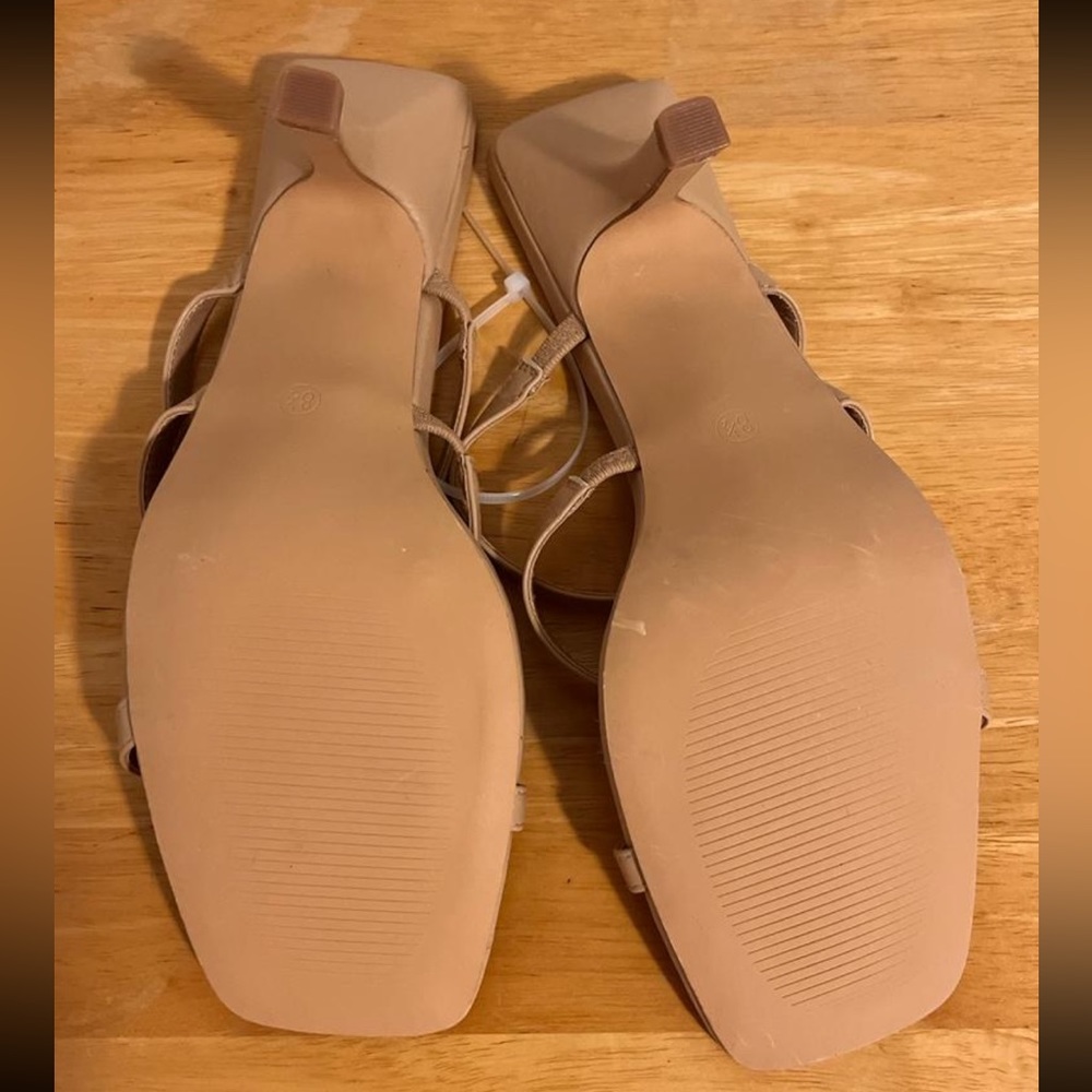 Square Open Toe Heels - Picture 4 of 4